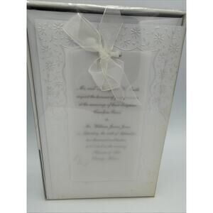 WILTON Wedding INVITATION Kit 40 Sets W/ Print Your Own Invites Envelopes Flower
